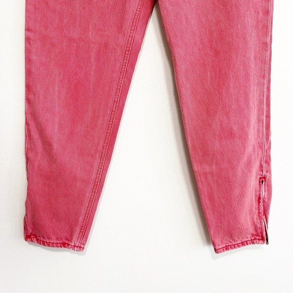 Levi's Mom Jeans High Rise Zipper Ankle Red Size 27 - Picture 6 of 15